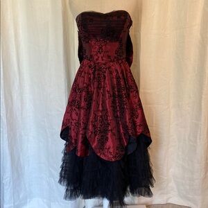 Hell Bunny Limited Edition Majesty Steampunk Goth Emo Dress